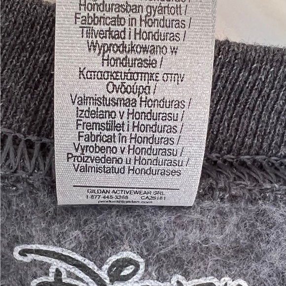 Santa Mickey Grey Sweatshirt, Size Large - Picture 3 of 4